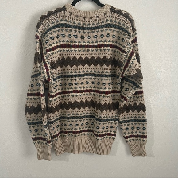 Men’s Eddie Bauer Vintage Sweater Granpa bill cosby style size large 80’s 90’s - Picture 2 of 11
